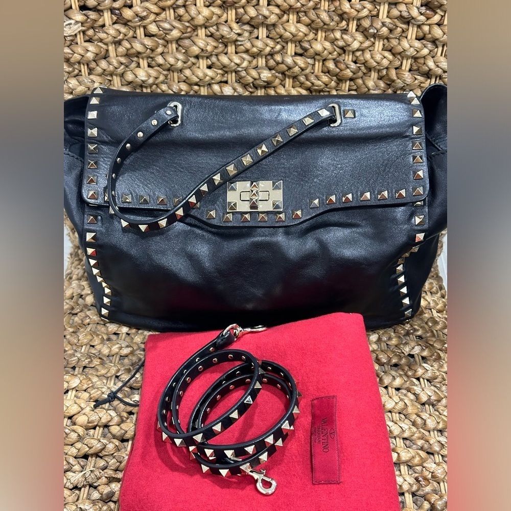 Valentino‎ Black Studded Women's Bag